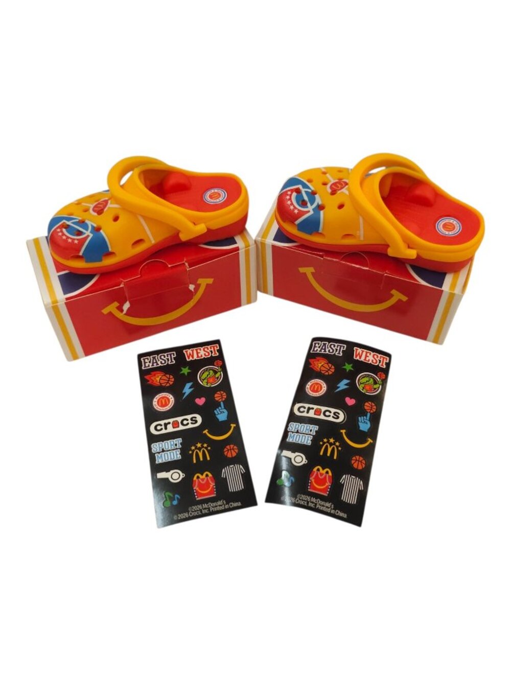 McDonalds Crocs All American Games Basketball Happy Meal Toy Keychain Bag Charms